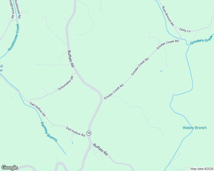 map of restaurants, bars, coffee shops, grocery stores, and more near 2037 Buffalo Road in Hohenwald