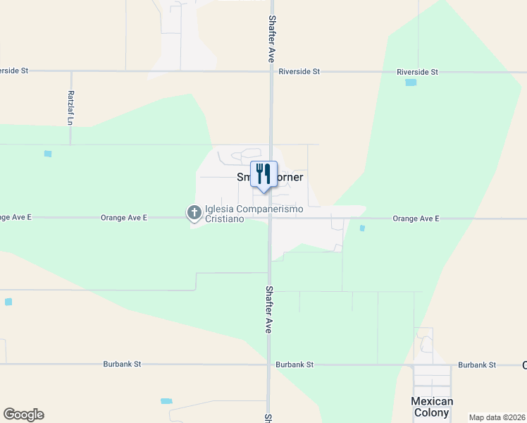 map of restaurants, bars, coffee shops, grocery stores, and more near 700-2 South Shafter Avenue in Shafter