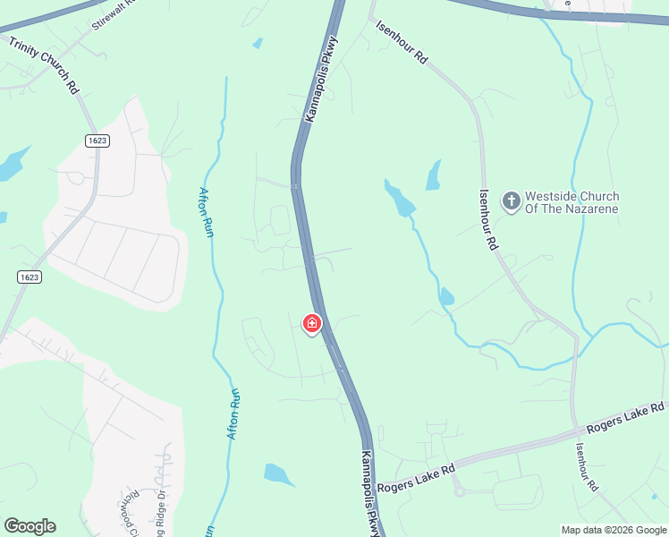 map of restaurants, bars, coffee shops, grocery stores, and more near 4716 Kannapolis Parkway in Kannapolis