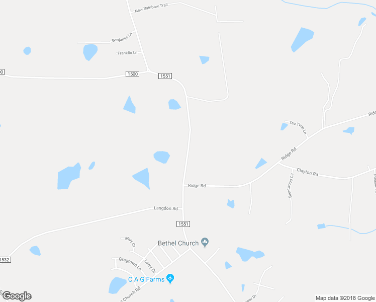 map of restaurants, bars, coffee shops, grocery stores, and more near 2872 Johnston County Road in Angier