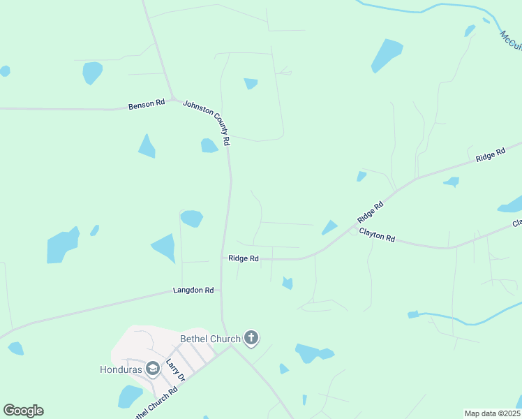 map of restaurants, bars, coffee shops, grocery stores, and more near 2576 Johnston County Road in Angier