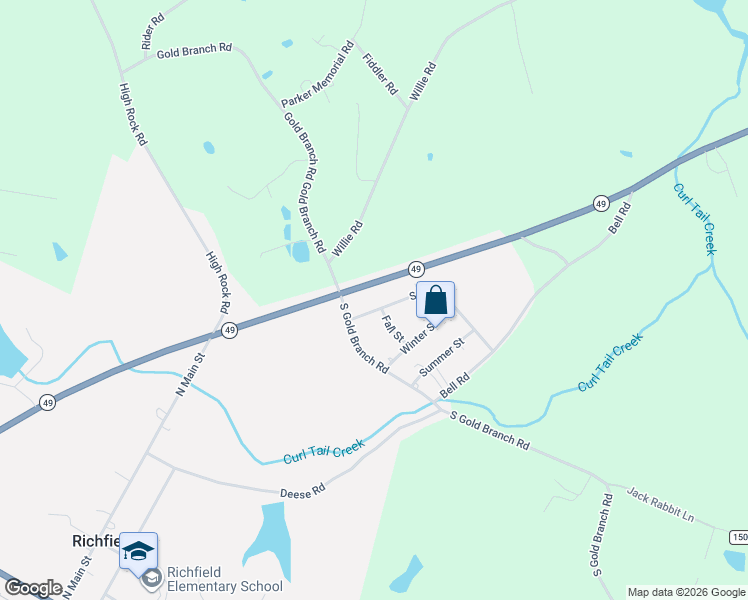 map of restaurants, bars, coffee shops, grocery stores, and more near 206 Spring Street in Richfield