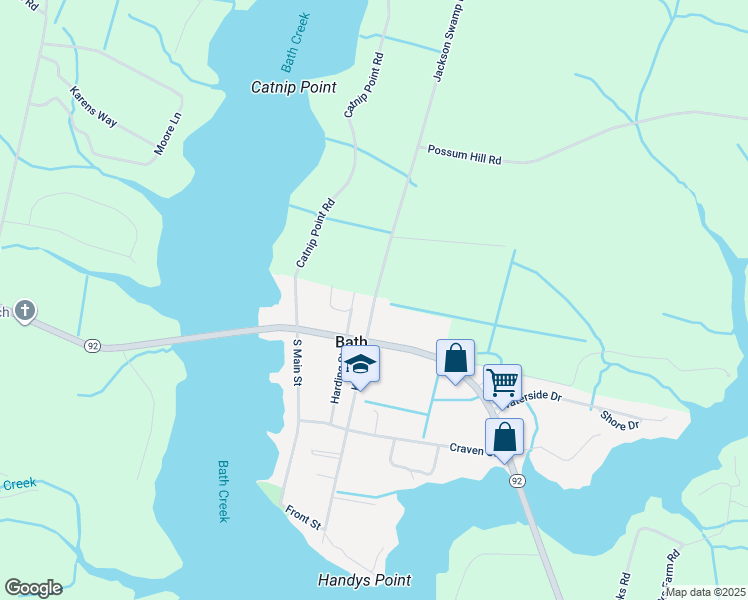 map of restaurants, bars, coffee shops, grocery stores, and more near 122 King Street in Bath