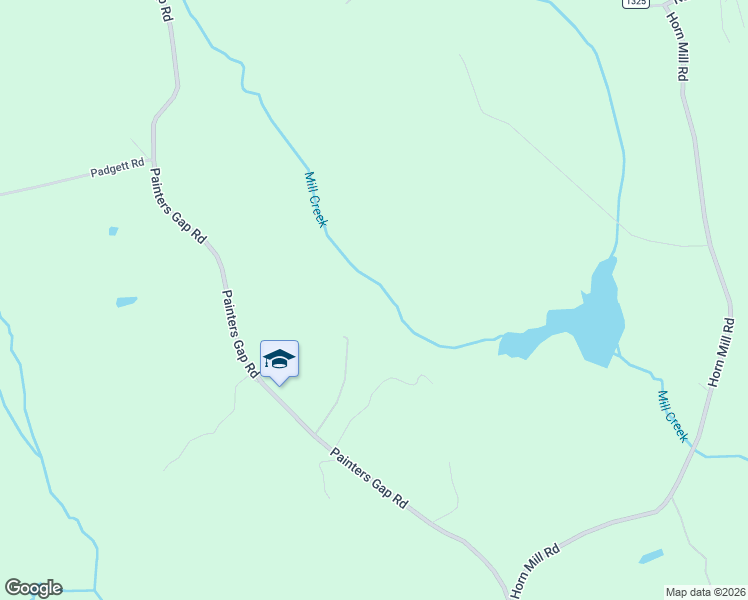 map of restaurants, bars, coffee shops, grocery stores, and more near 256 Shallow Creek Trail in Union Mills