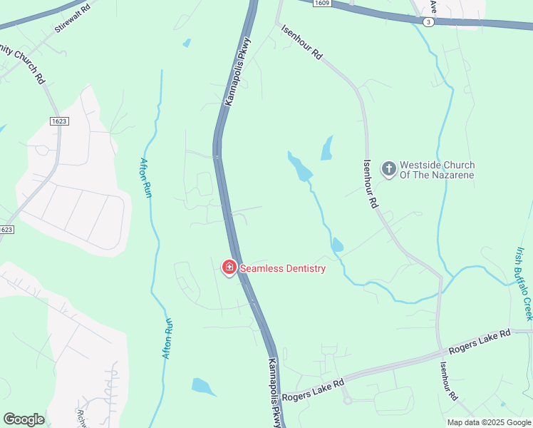 map of restaurants, bars, coffee shops, grocery stores, and more near Kannapolis Parkway in Kannapolis