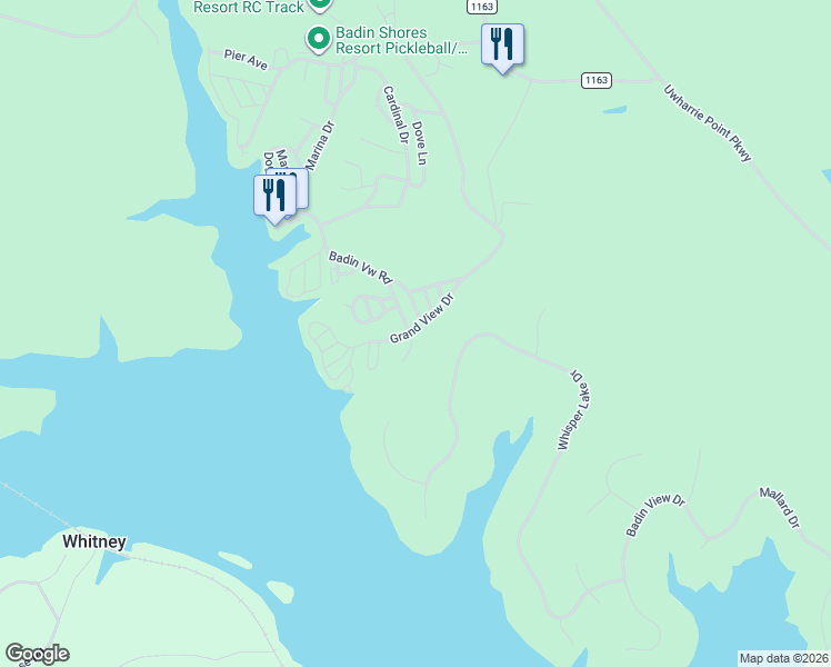 map of restaurants, bars, coffee shops, grocery stores, and more near 114 Gregory Drive in New London