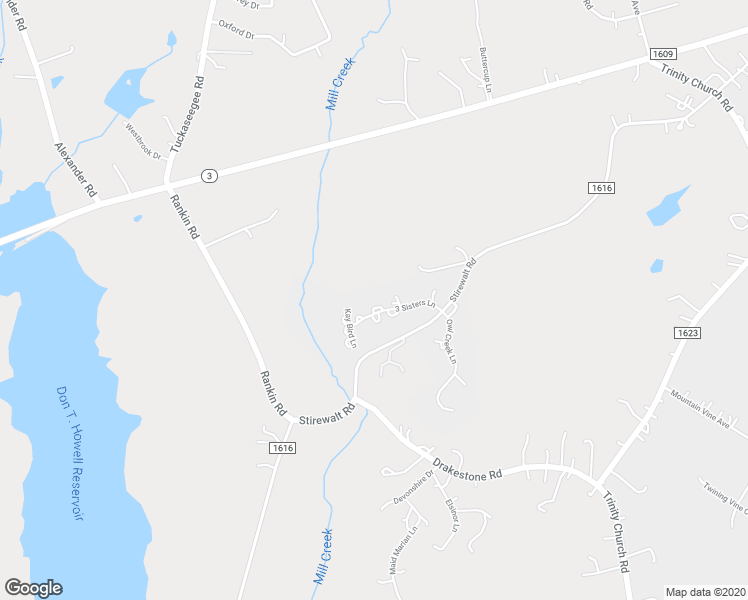 map of restaurants, bars, coffee shops, grocery stores, and more near 7292 3 Sisters Lane in Concord