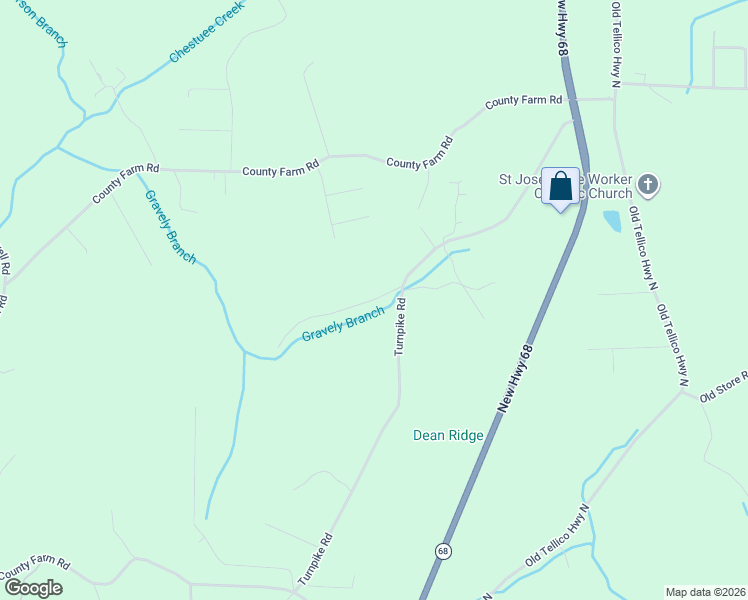 map of restaurants, bars, coffee shops, grocery stores, and more near 130 Hunters Ridge in Madisonville