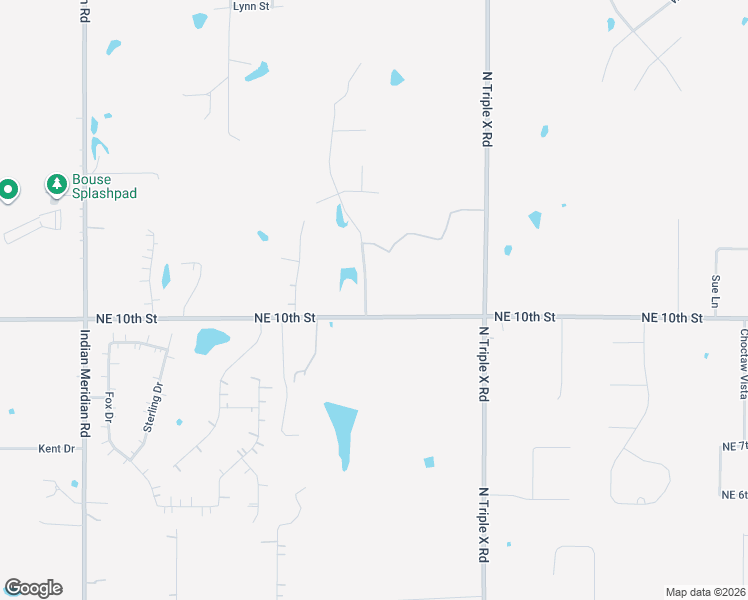 map of restaurants, bars, coffee shops, grocery stores, and more near 1100 Timber Ridge Drive in Choctaw
