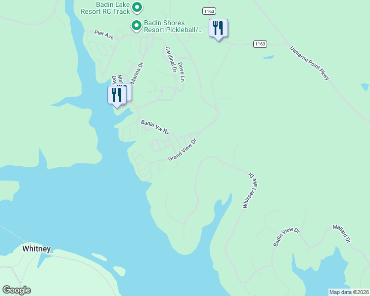 map of restaurants, bars, coffee shops, grocery stores, and more near 114 Gregory Drive in New London