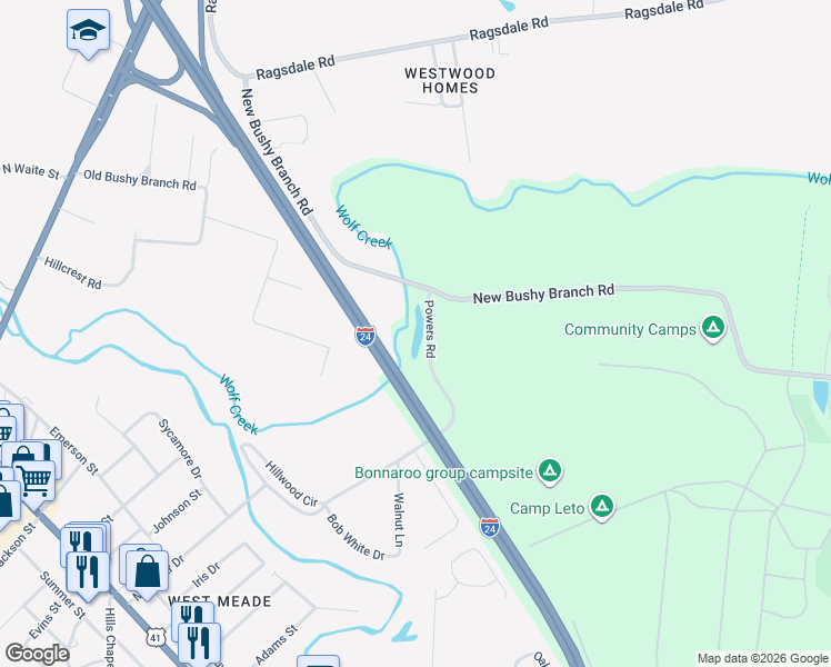 map of restaurants, bars, coffee shops, grocery stores, and more near 93 Powers Road in Manchester