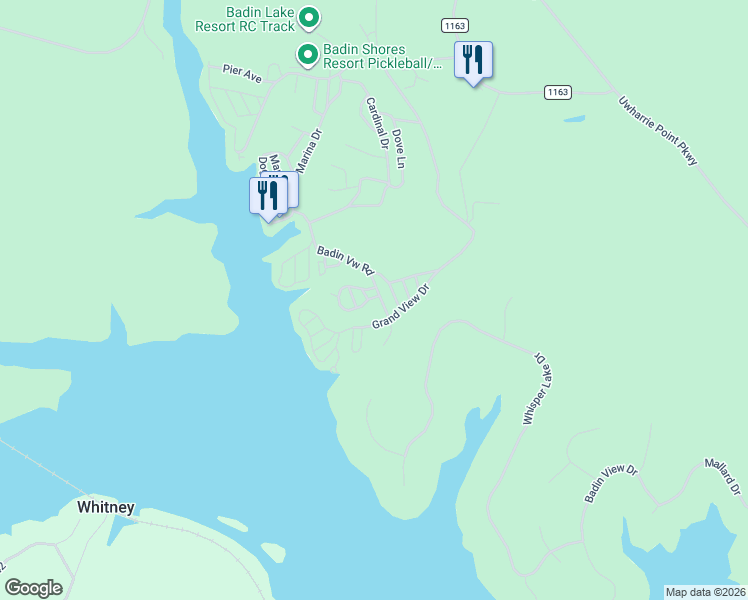 map of restaurants, bars, coffee shops, grocery stores, and more near 166 Eagle Drive in New London