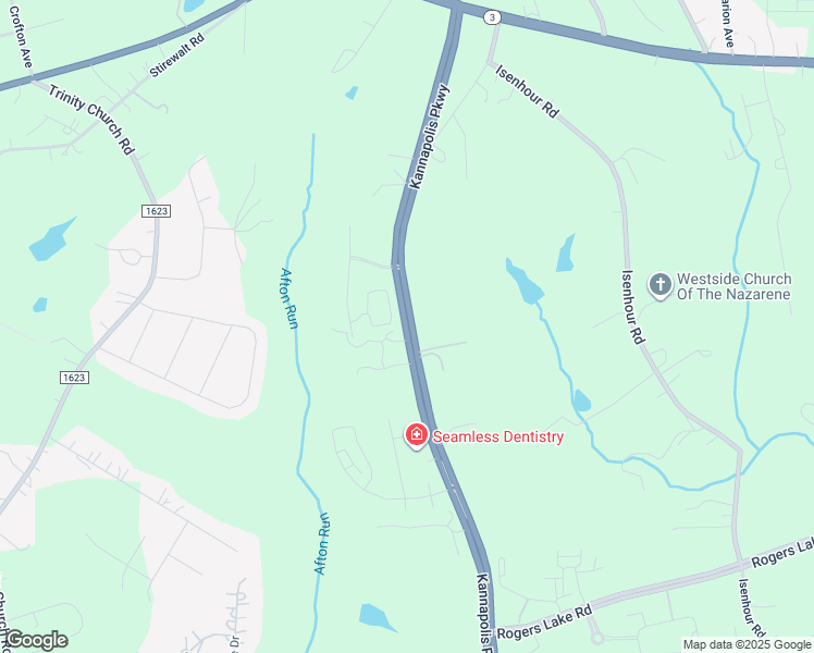 map of restaurants, bars, coffee shops, grocery stores, and more near 4740 Kannapolis Parkway in Kannapolis