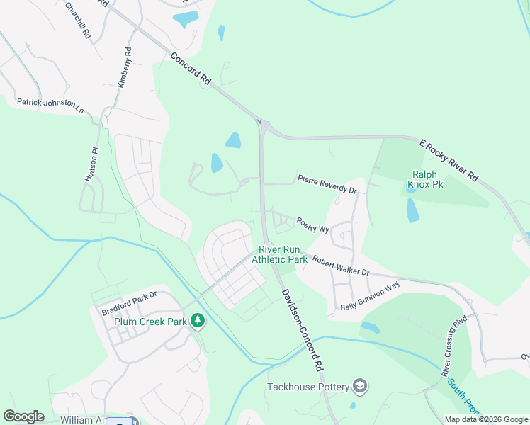 map of restaurants, bars, coffee shops, grocery stores, and more near 19850 Davidson-Concord Road in Davidson