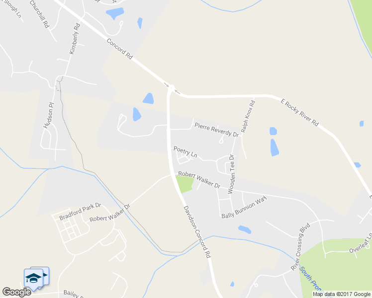 map of restaurants, bars, coffee shops, grocery stores, and more near 13137 Poetry Lane in Davidson