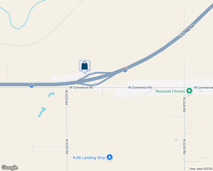 map of restaurants, bars, coffee shops, grocery stores, and more near 3600 Southwest Commerce in Clinton