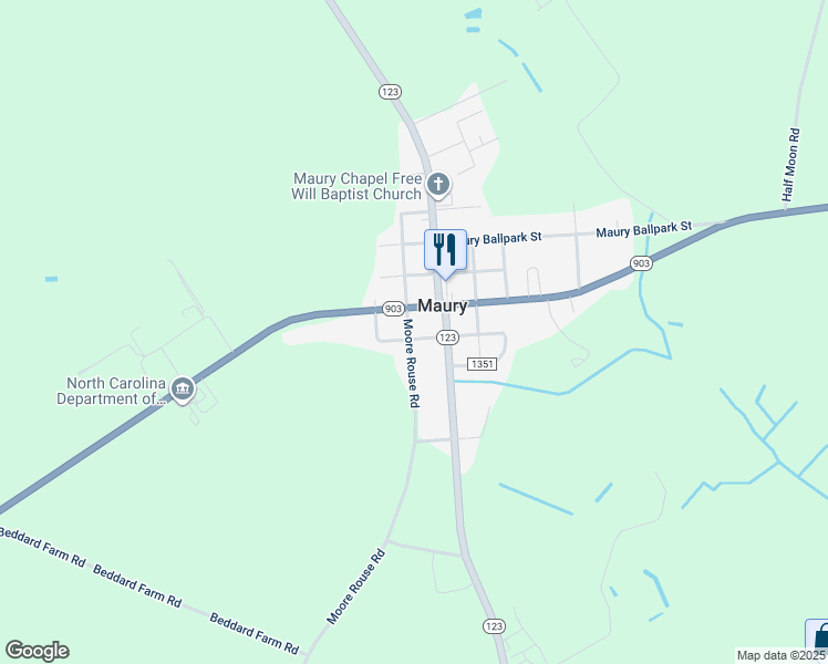 map of restaurants, bars, coffee shops, grocery stores, and more near 91 Judge Hardy Street in Snow Hill