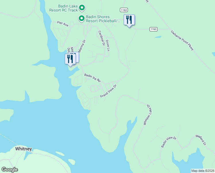 map of restaurants, bars, coffee shops, grocery stores, and more near 114 Gregory Drive in New London