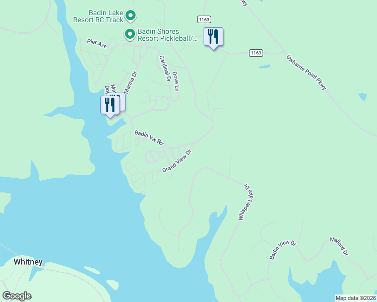 map of restaurants, bars, coffee shops, grocery stores, and more near 114 Gregory Drive in New London