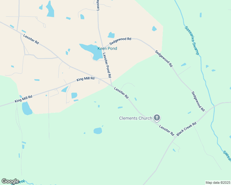 map of restaurants, bars, coffee shops, grocery stores, and more near 559 Lassiter Road in Four Oaks