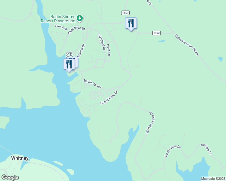 map of restaurants, bars, coffee shops, grocery stores, and more near 114 Gregory Drive in New London