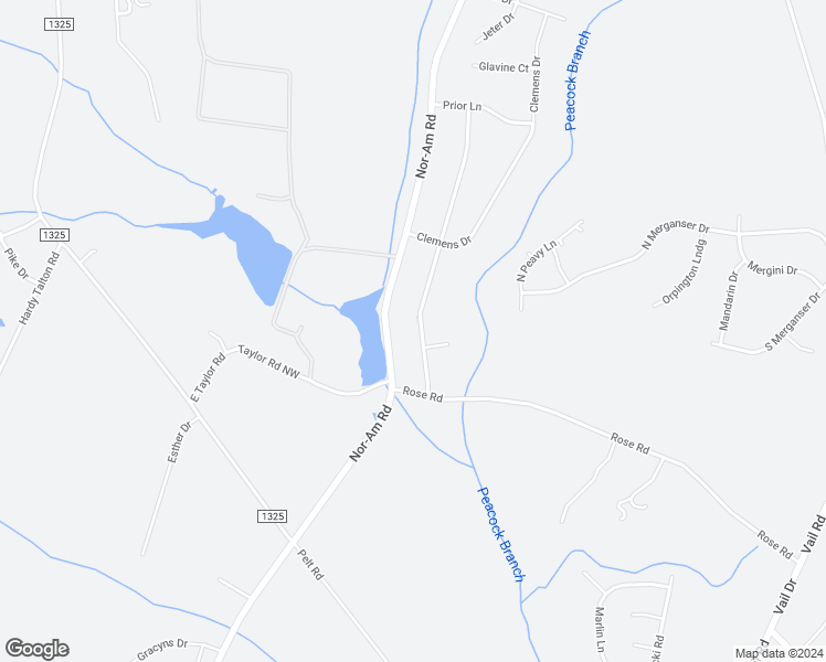 map of restaurants, bars, coffee shops, grocery stores, and more near 203 Maddux Drive in Pikeville