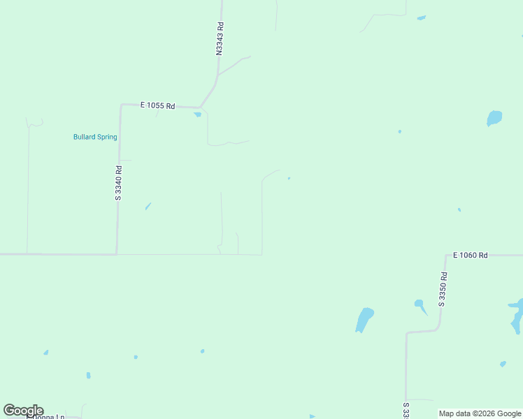 map of restaurants, bars, coffee shops, grocery stores, and more near East 1060 Road in McLoud