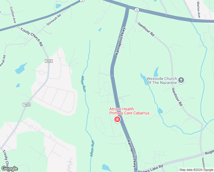 map of restaurants, bars, coffee shops, grocery stores, and more near 4968 Milestone Avenue in Kannapolis