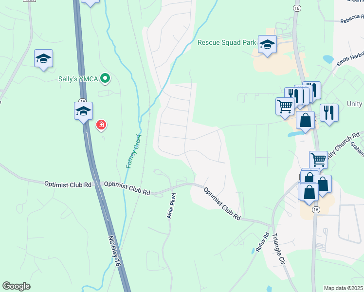 map of restaurants, bars, coffee shops, grocery stores, and more near 1649 Woods Lane in Denver