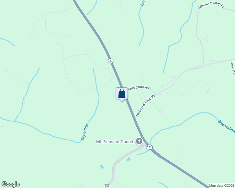 map of restaurants, bars, coffee shops, grocery stores, and more near 8887 Tennessee 8 in Dunlap