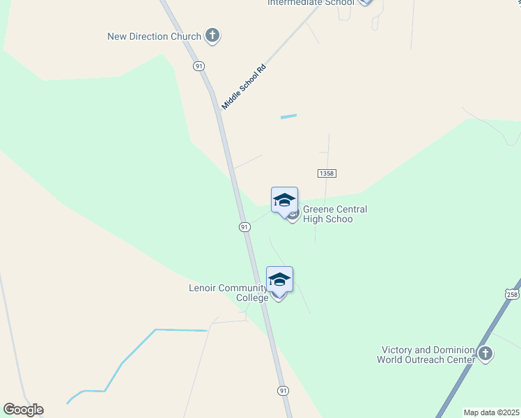 map of restaurants, bars, coffee shops, grocery stores, and more near 83 School Drive in Snow Hill