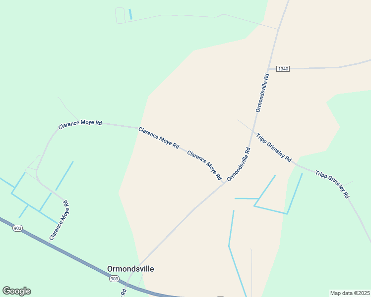 map of restaurants, bars, coffee shops, grocery stores, and more near 1459 Clarence Moye Road in Ayden
