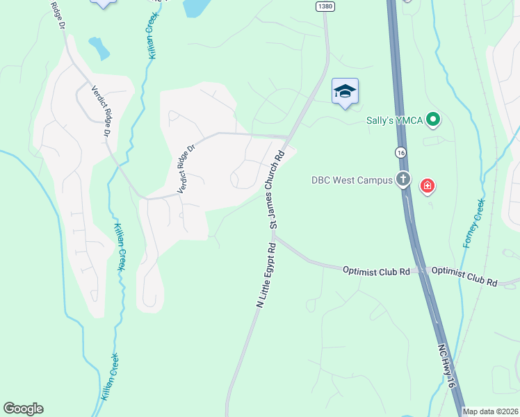 map of restaurants, bars, coffee shops, grocery stores, and more near 1571 Saint James Church Road in Denver