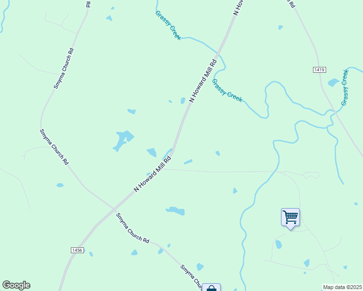 map of restaurants, bars, coffee shops, grocery stores, and more near 1653 North Howard Mill Road in Robbins