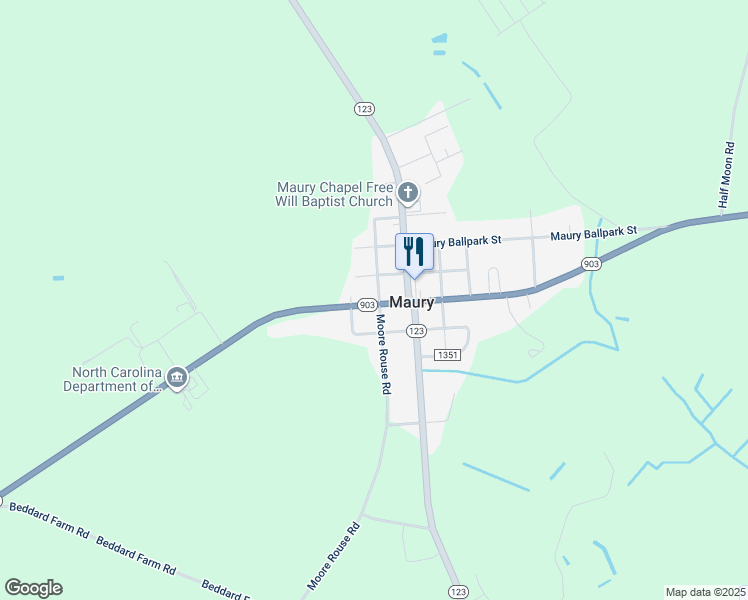 map of restaurants, bars, coffee shops, grocery stores, and more near 21 Whitley Street in Snow Hill