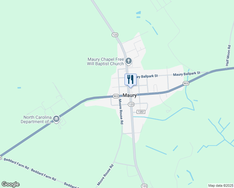 map of restaurants, bars, coffee shops, grocery stores, and more near 21 Whitley Street in Snow Hill