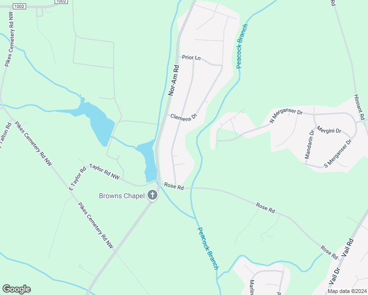 map of restaurants, bars, coffee shops, grocery stores, and more near 206 Maddux Drive in Pikeville