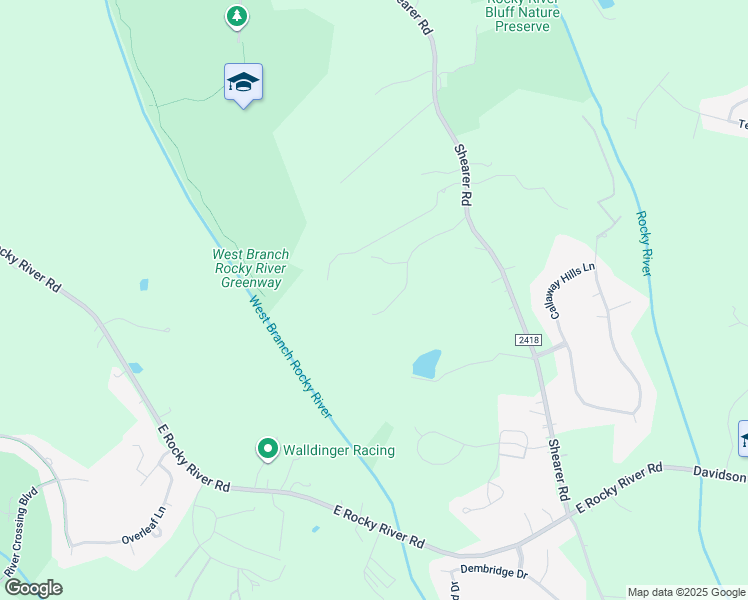 map of restaurants, bars, coffee shops, grocery stores, and more near 15215 Holly Trail Lane in Davidson