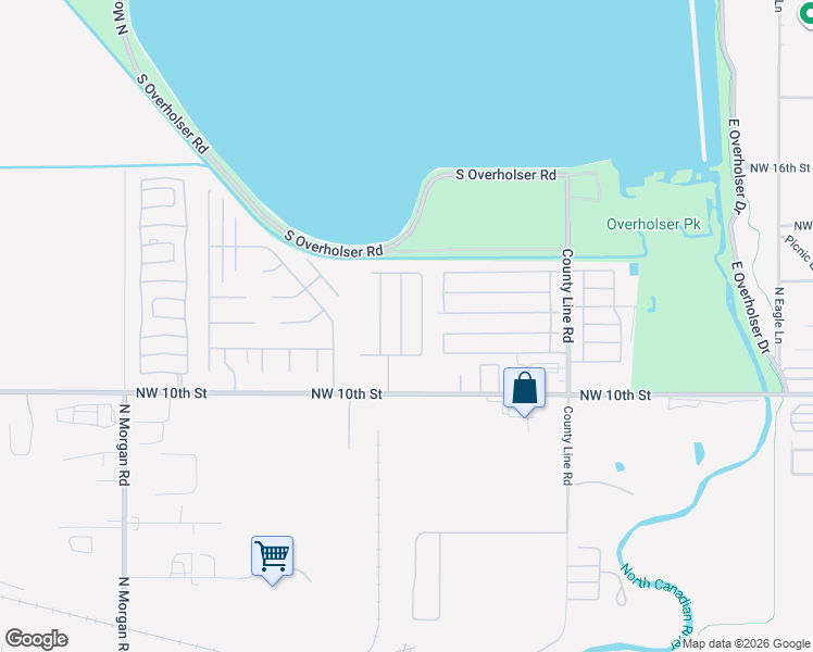 map of restaurants, bars, coffee shops, grocery stores, and more near 1308 Regatta Drive in Oklahoma City
