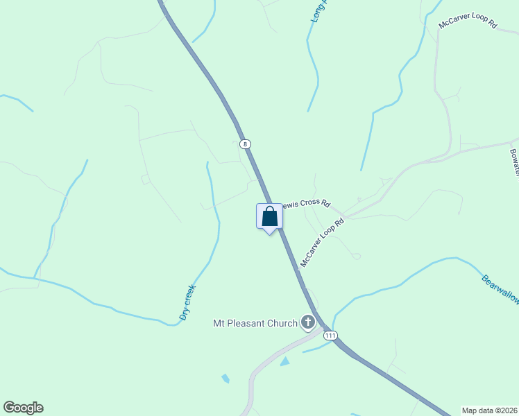 map of restaurants, bars, coffee shops, grocery stores, and more near 8887 Tennessee 8 in Dunlap