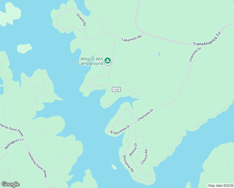 map of restaurants, bars, coffee shops, grocery stores, and more near 106 Sunrise Point in New London