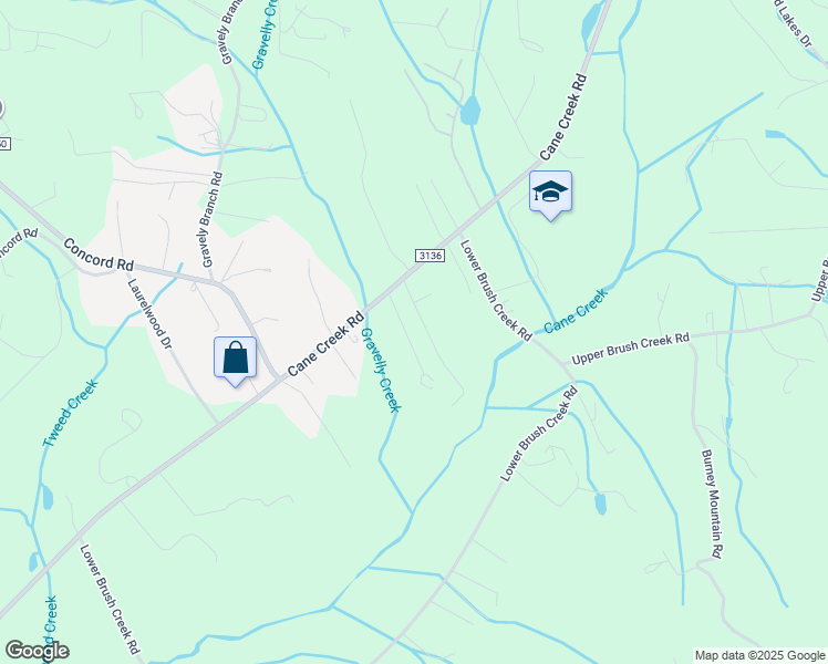 map of restaurants, bars, coffee shops, grocery stores, and more near 20 Hayes E Meadows Lane in Fletcher