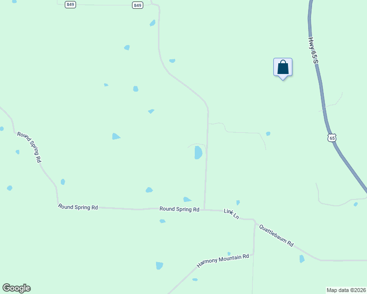 map of restaurants, bars, coffee shops, grocery stores, and more near 3637 Round Spring Road in Clinton