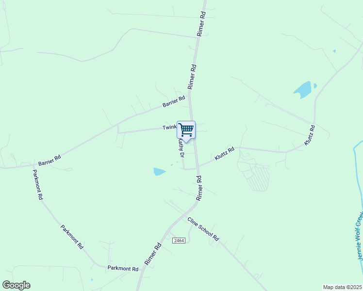 map of restaurants, bars, coffee shops, grocery stores, and more near Kathy Drive in Cabarrus County