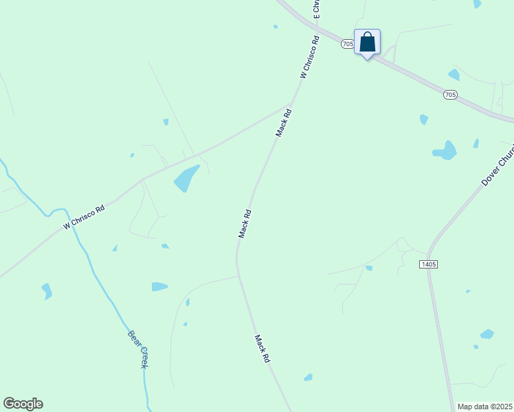 map of restaurants, bars, coffee shops, grocery stores, and more near 291 Mack Road in Seagrove