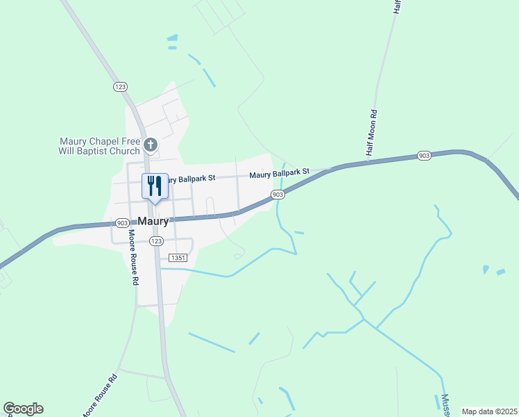 map of restaurants, bars, coffee shops, grocery stores, and more near 3750 North Carolina 903 in Snow Hill