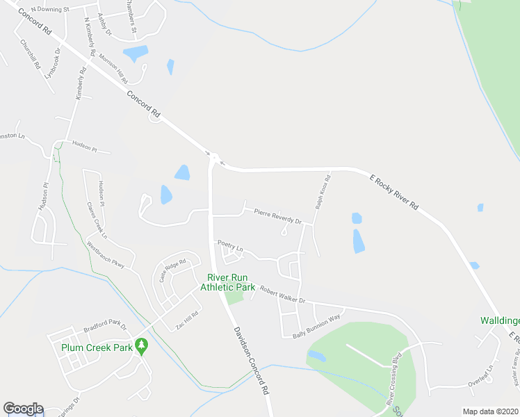 map of restaurants, bars, coffee shops, grocery stores, and more near 13319 Pierre Reverdy Drive in Davidson