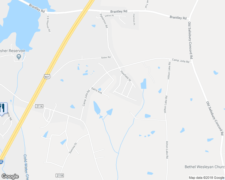 map of restaurants, bars, coffee shops, grocery stores, and more near 3199 Ian Patrick Avenue in Kannapolis