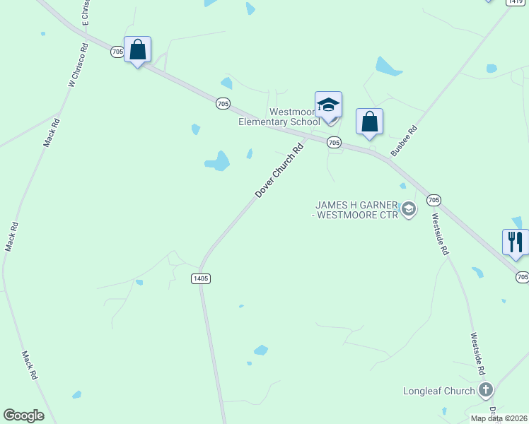 map of restaurants, bars, coffee shops, grocery stores, and more near in Westmoore