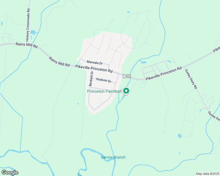 map of restaurants, bars, coffee shops, grocery stores, and more near 102 Hampton Lane in Princeton
